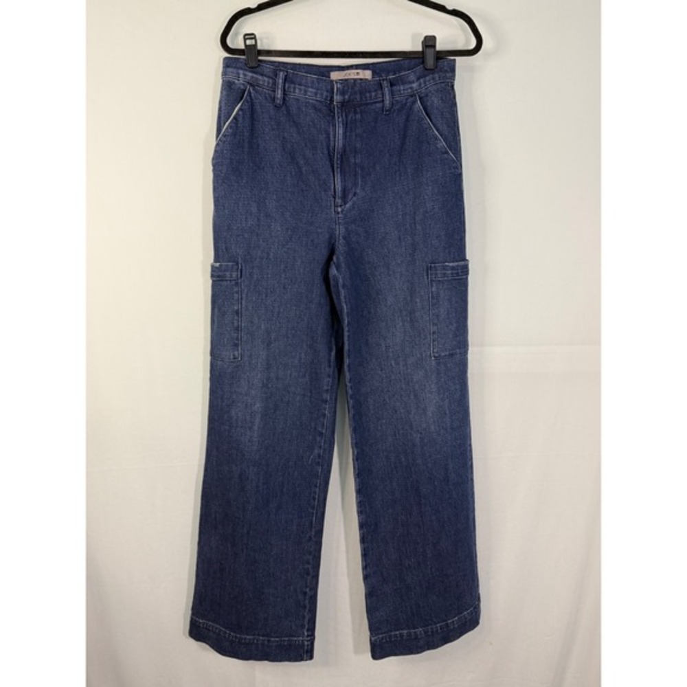 Joe's Jeans Cargo Dalia Women 30 Dark Wash Blue Excellent Wide Leg Utility Pants
